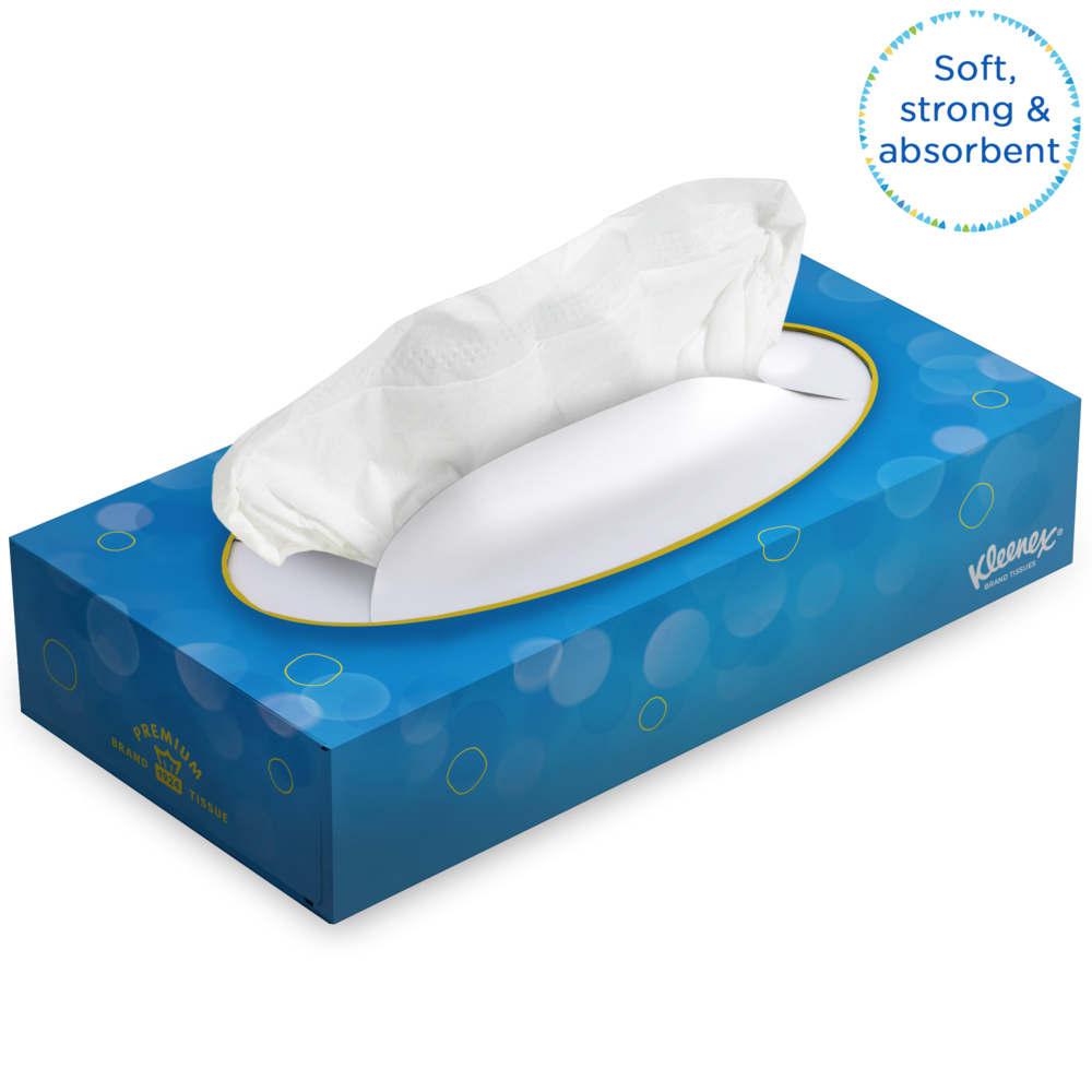 Салфетки для лица Kleenex®, код 8824, белые, трехслойные, 12 x 72 (итого 864 листа) - 8824