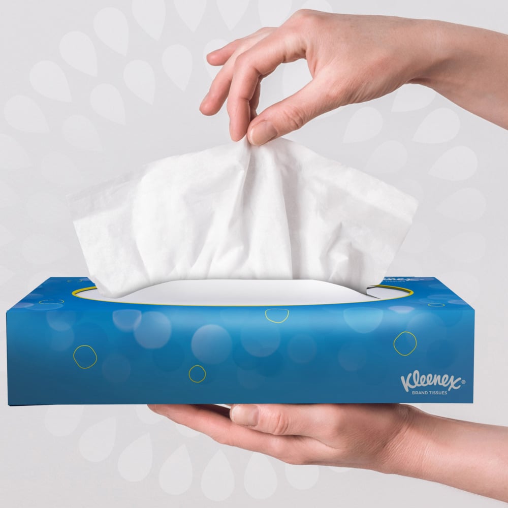 Салфетки для лица Kleenex®, код 8824, белые, трехслойные, 12 x 72 (итого 864 листа) - 8824