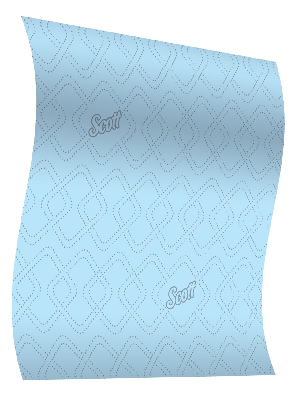 Scott® Control™ Printed Blue Hardroll Hand Towel (6667), 6 Rolls / Case, 305m / Roll (1,830m) - S063539842