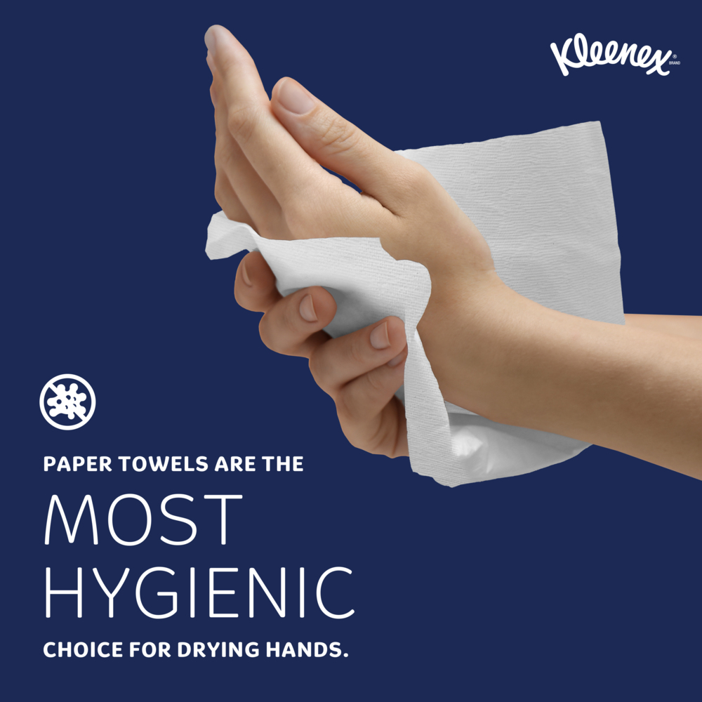 Kleenex® Premier Kitchen Paper Towels (13964), Cloth-Like Softness, White, (24 Rolls/Case, 70 Sheets/Roll, 1,680 Sheets/Case) - 13964