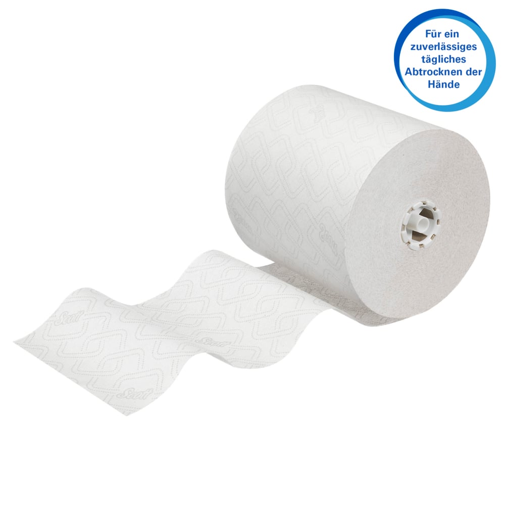 Secamanos en rollo Scott® Essential™ 6691 - Papel secamanos en rollo - 6 rollos de papel secamanos blanco de 350 m (2100 m en total) - 6691