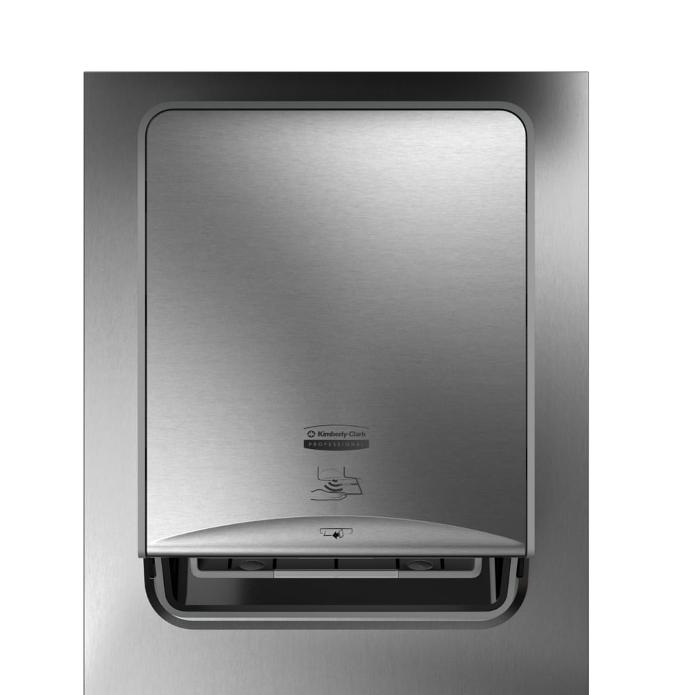 Kimberly-Clark Professional™ ICON™ Automatic Roll Towel Recessed Dispenser Housing with Trim Panel (53699), Stainless Steel, Module Sold Seperately (Qty 1) - 53699