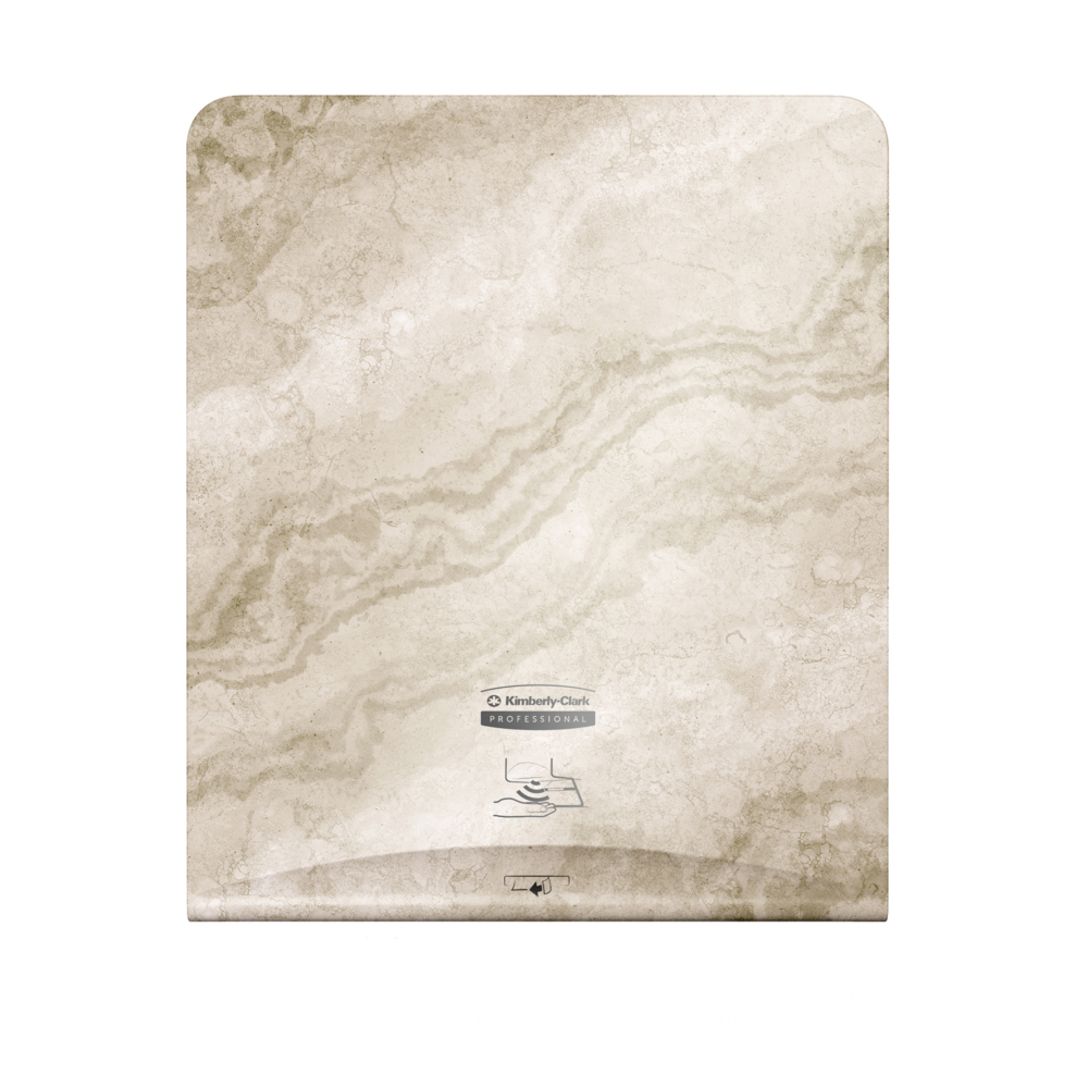 Kimberly-Clark Professional™ ICON™ Faceplate (58790), Warm Marble Design, for Automatic Hard Roll Towel Dispensers (Qty 1) - 58790