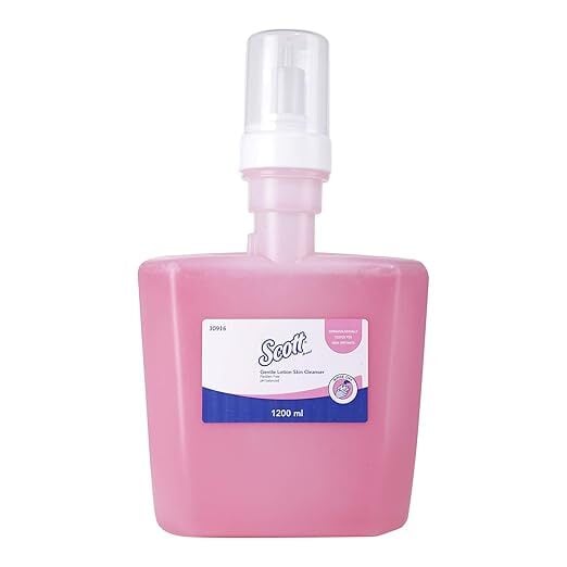 Scott® Gentle Lotion Skin Cleanser (30916), Rich, Creamy Lather, 6 Cartridges / Case, 1.2L / Cartridge (6 Litres) - S059430264