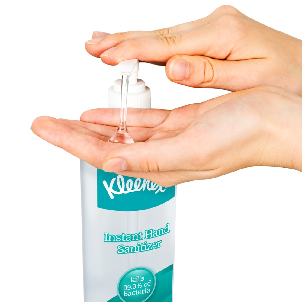 Kleenex® Instant Hand Sanitizer (93060), 8 oz. Pump Bottles, Clear, Citrus Scent, NSF E-3 Rated, (12 Bottles/Case) - 93060